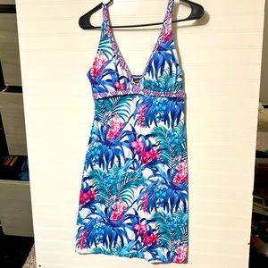 Tommy Bahama floral tropical dress nylon and spandex material size XS